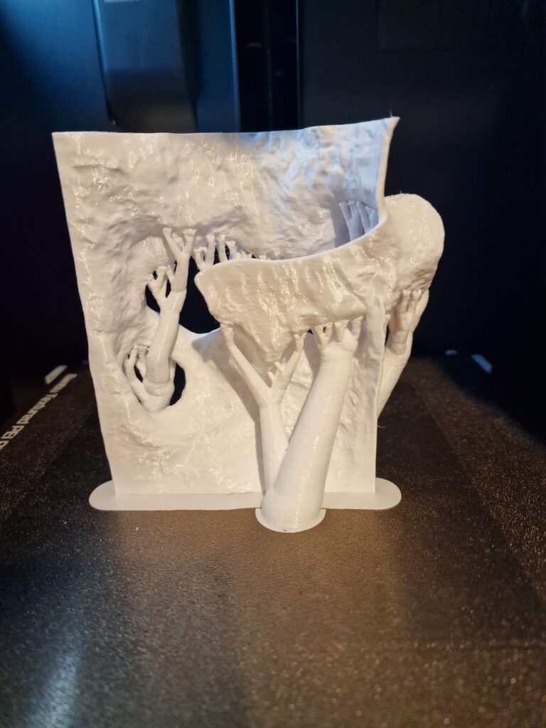 Intricately designed 3D printed aquarium decoration with 3D Printing Supports showcasing the power of optimized support settings.