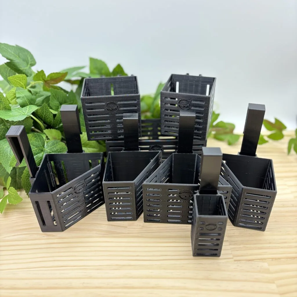 3D printed aquarium accessories - planters and plant growout pods for your aquarium