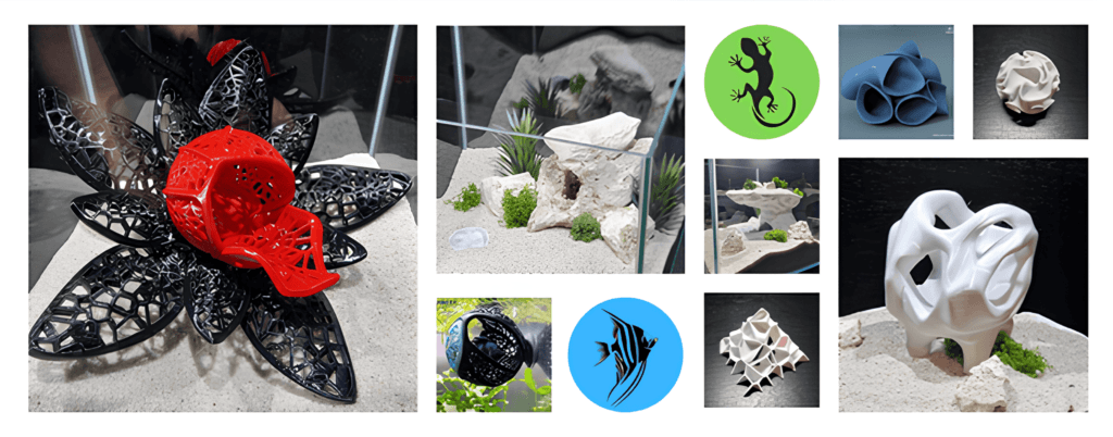 Various stl files and 3d print ideas for Aquariums and Terrariums showcased by Aquireef3D