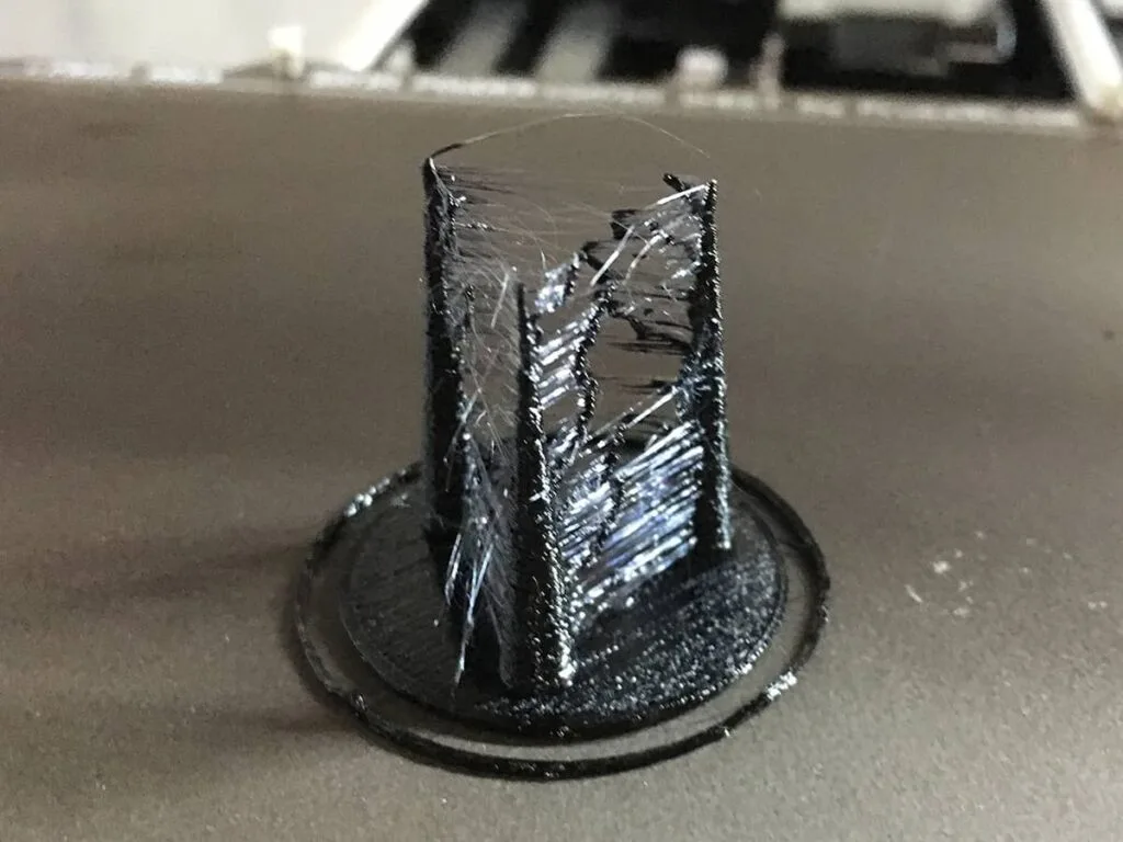 Stringing problem with pteg 3d print