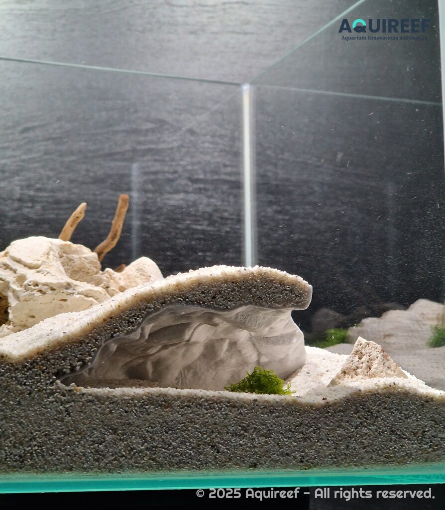 Riptide 3D print aquarium and terrarium cave - hide, a ramp structure design for fish or reptiles to hide and chill by Aquireef3D