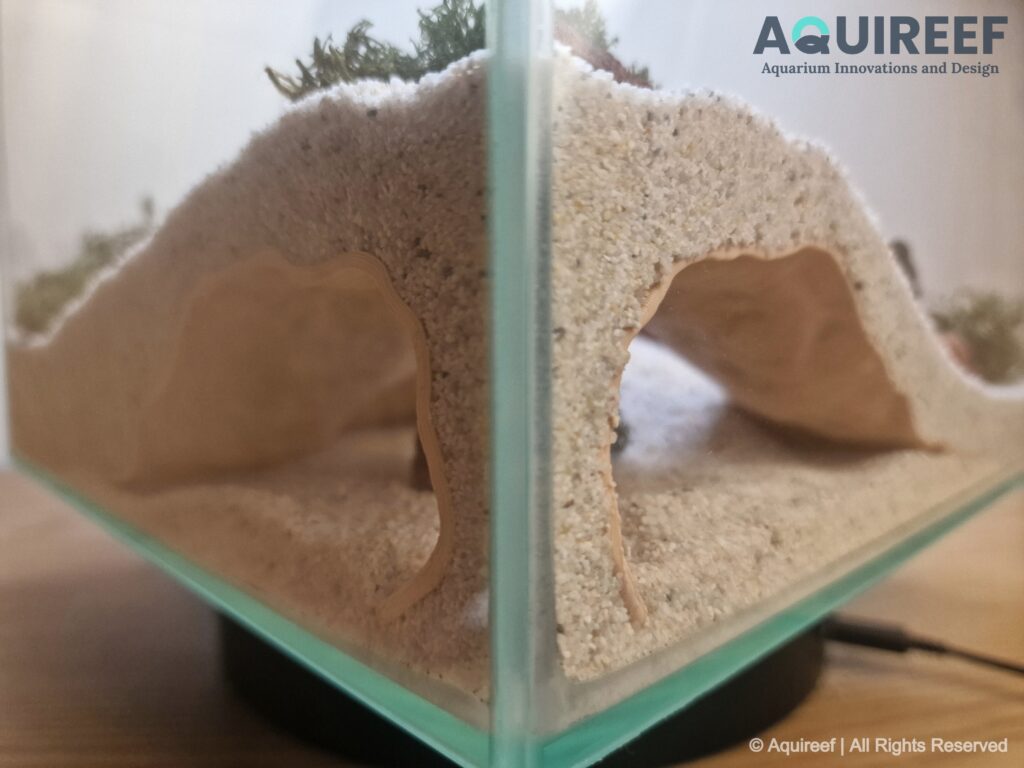 Aquireef3D Custom Print Blog showcasing the Riptide aquarium terrarium fish hide cave decoration 2 min