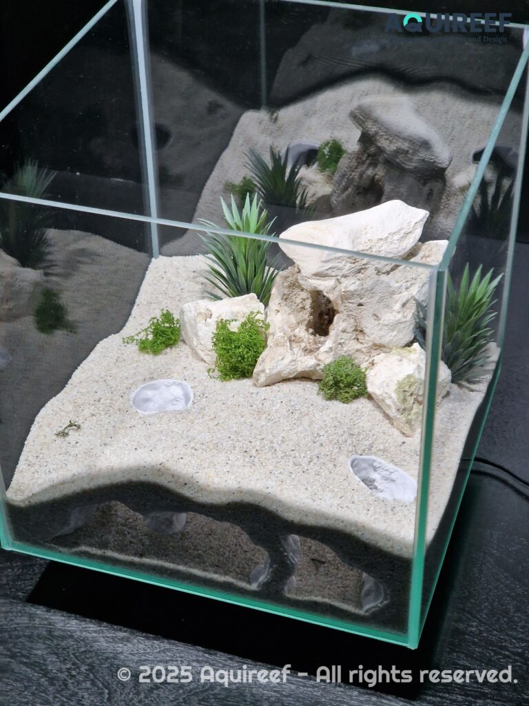 Aquireef3D Custom Print Blog showcasing the Unique Design Atlantis Cave by Aquireef3D min