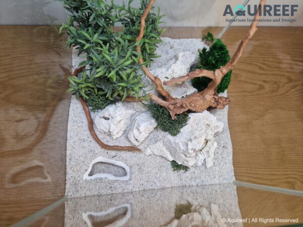 Printable Aquarium Terrarium Corner Cave Sea Flow | Fish Tank Shelter & Accessory | Terrarium Hide | Reptile, Gecko, Snake Shelter STL File - Image 6