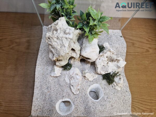 3D Printable Aquarium & Terrarium Cave STL | Fish, Gecko or Snake Tank Hideout with Dual Entrance, Big Volume - Image 5