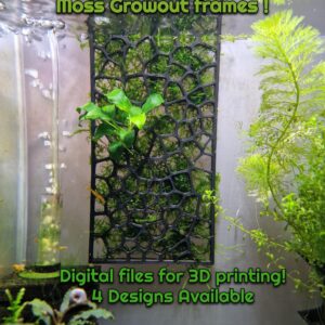 3D Printable Moss Growout Frame STL | Aquarium Plant Wall Design | Fish Tank Decoration