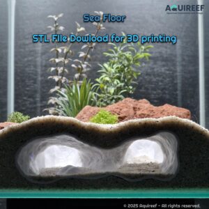 Natural Aquarium Cave Hide | 3D Printable Shelter for Fish Tanks & Terrariums | Fish, Axolotl, Reptile, Gecko, Snake, Insect, Spider Hideout