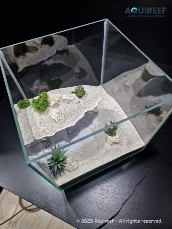 Printable Aquarium & Terrarium Cave STL | Vertical Cliff Hide with Shelter for Fish and Reptiles | Multi-Level Fish and Reptile Cliff - Image 7
