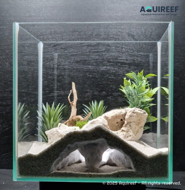 Aquarium & Terrarium Elephant Nose Tunnel Cave | 3D Printable Fish Tank and Terrarium Decor | Fish, Reptile, Gecko and Snake Hide STL - Image 3