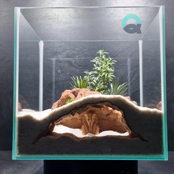 Underground Reptile and Fish Cave - Egypt Theme, Aquarium & Terrarium Decor, Grotto  for Pet Hide and Observation | 3D Printable STL File - Image 7
