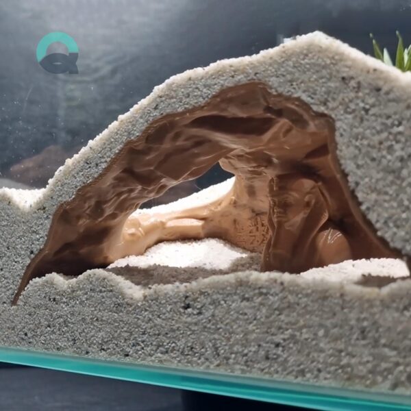 Underground Reptile and Fish Cave - Egypt Theme, Aquarium & Terrarium Decor, Grotto  for Pet Hide and Observation | 3D Printable STL File - Image 4