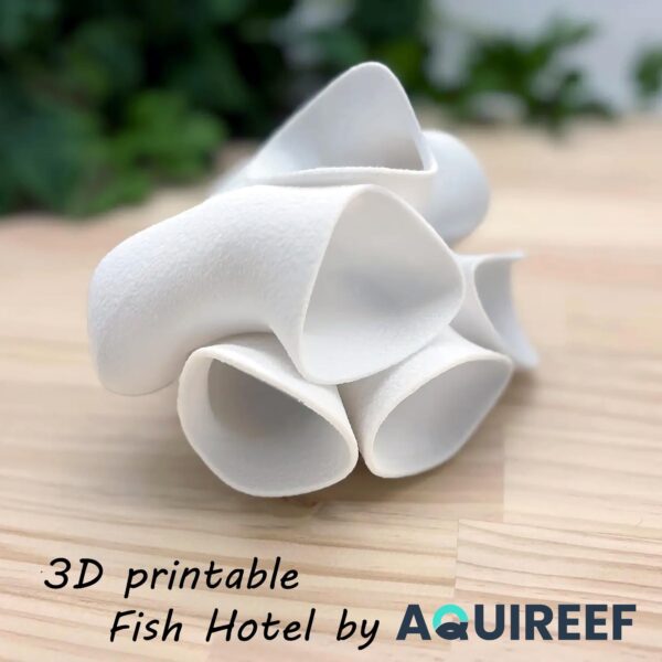 Aquarium Fish Tunnel Cave Hide, Pleco, Cichlid, Corydoras catfish, Loach Shelter, Shrimp Cave, 3D Printable Fish Tank Futuristic Decor STL - Image 5