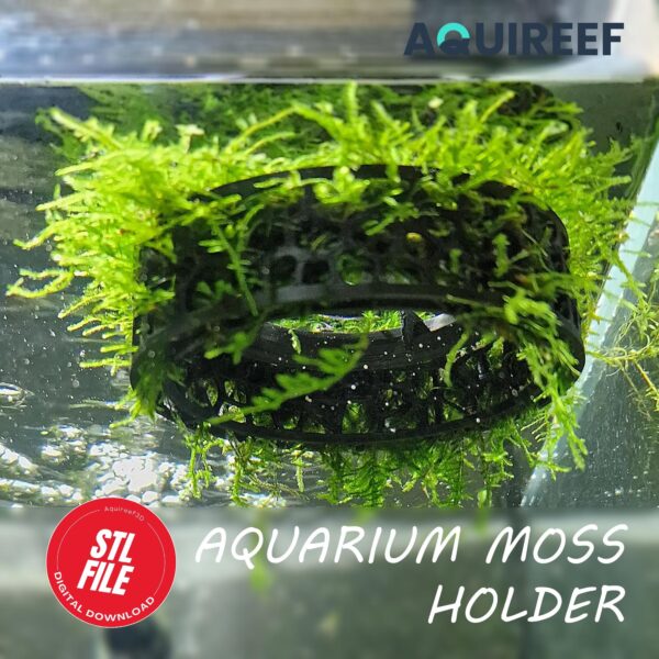 Floating Fish Tank Moss Ring, Aquarium Plant Growout Holder, Plant Floater for Fish and Shrimp Tanks | 3D Printable STL File