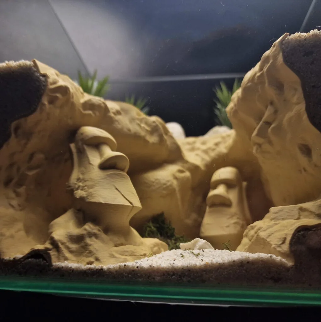 Aquireef3D Custom Print Blog showcasing the Easter Island 3D printed cave by Aquireef3D 3 min