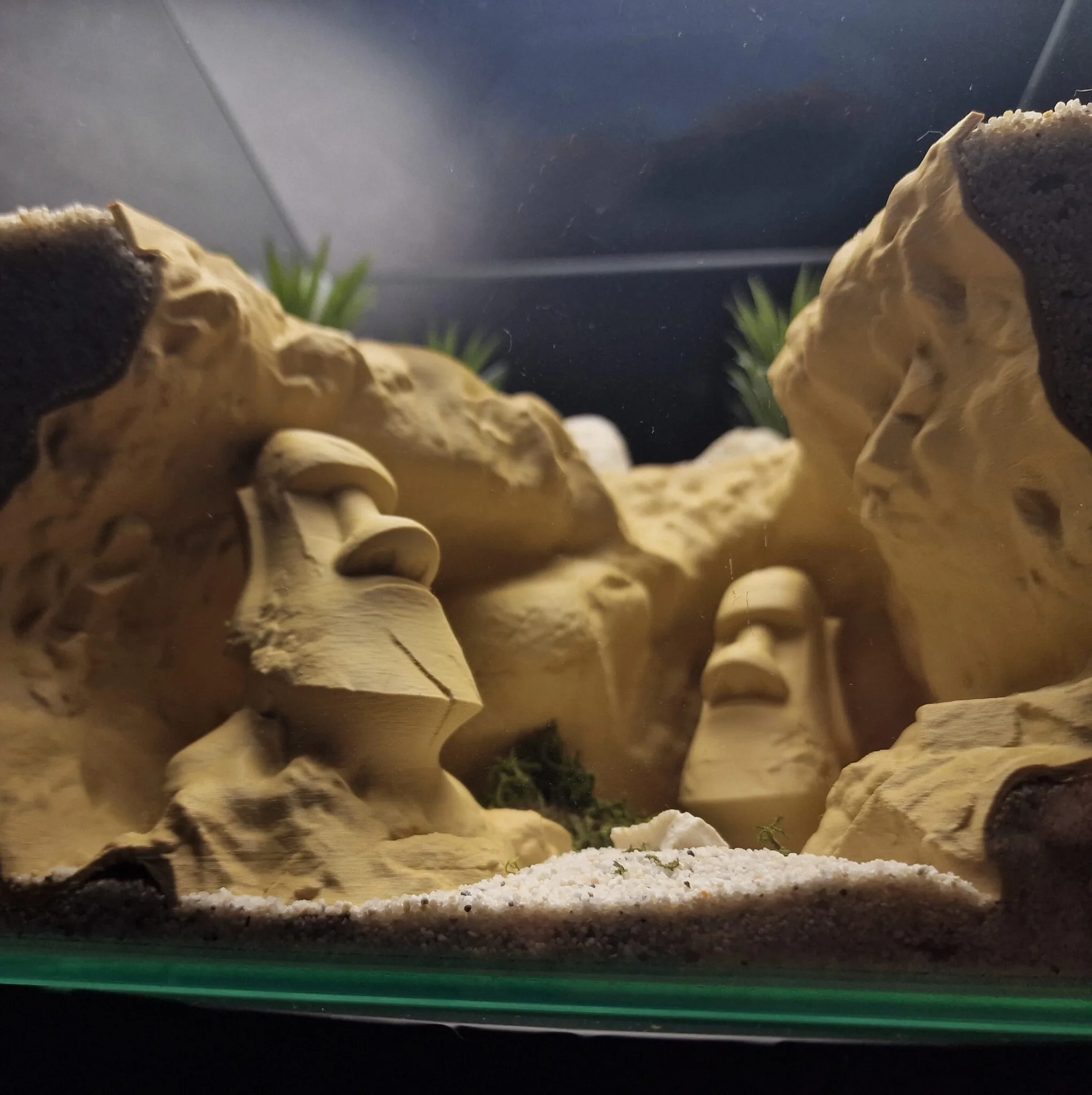 AQUARIUM and TERRARIUM 3D PRINTABLE DESIGNS by Aquireef3D - the Pharaoh Egypt Theme Aquarium Terrarium Cave