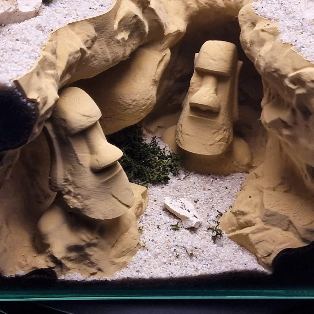 Aquireef3D Custom Print Blog showcasing the Easter Island 3D printed cave by Aquireef3D 4 min