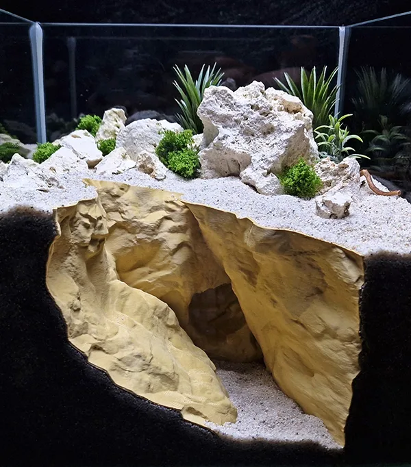 Aquarium and Terrarium 3D Print Designs Collection - the Grand Canyon Cave by Aquireef3D