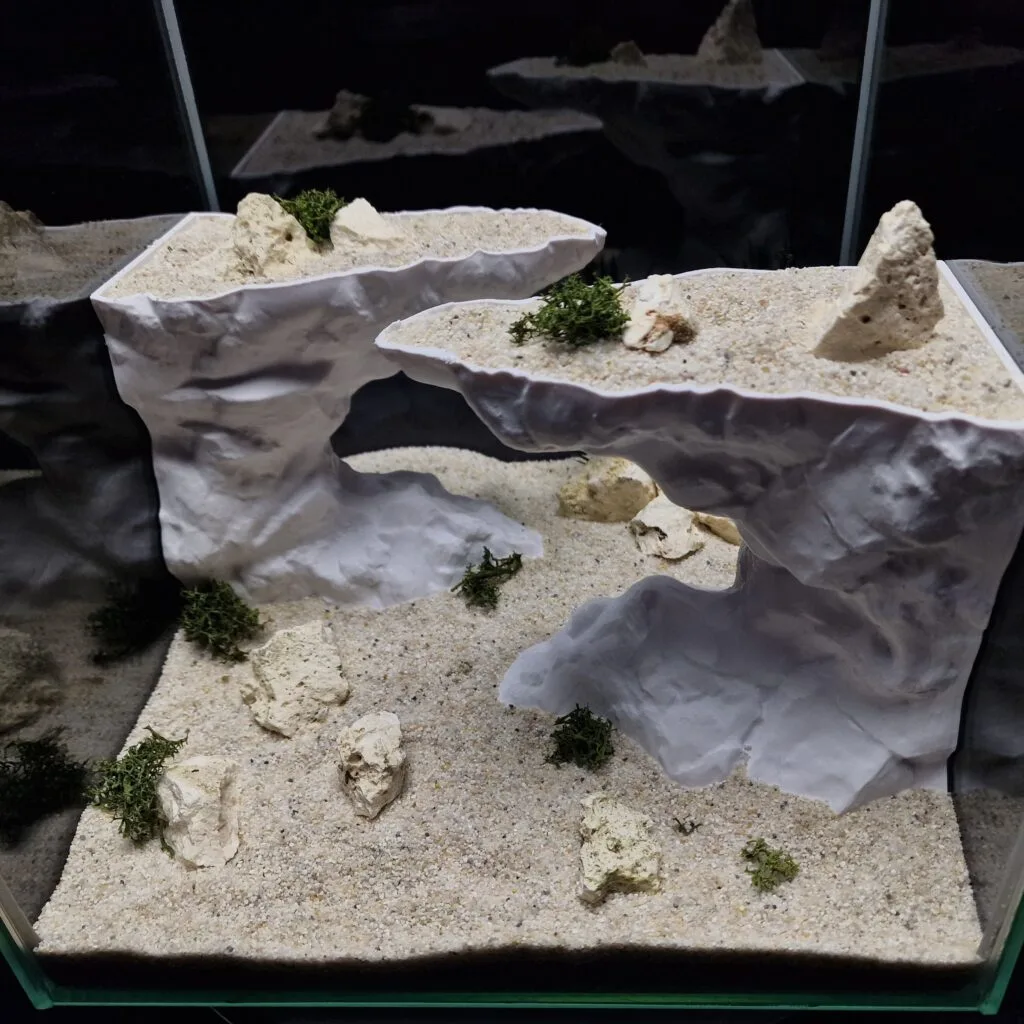 Aquarium & Terrarium 3D Print Designs Collection - the Multifunctional Planter Caves by Aquireef3D