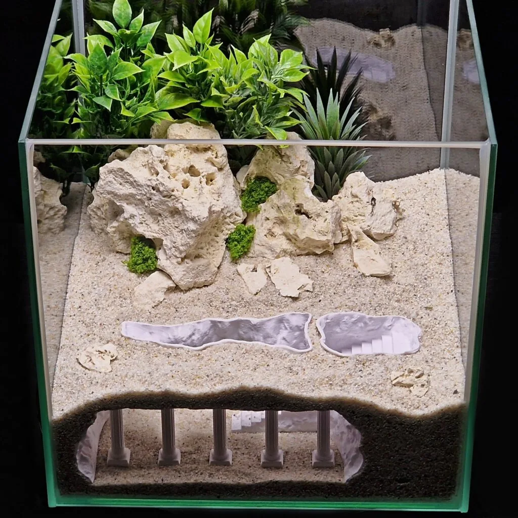 Aquarium and Terrarium 3D Print Designs Collection - the Echoes of Rome Cave by Aquireef3D