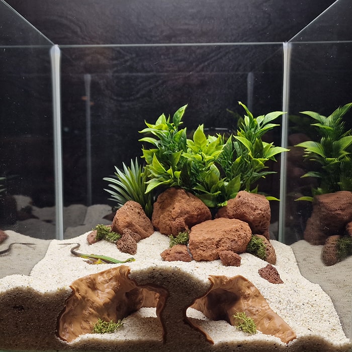 Matte PETG aquarium and terrarium 3d printed cave