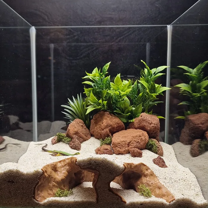 Matte PETG aquarium and terrarium 3d printed cave