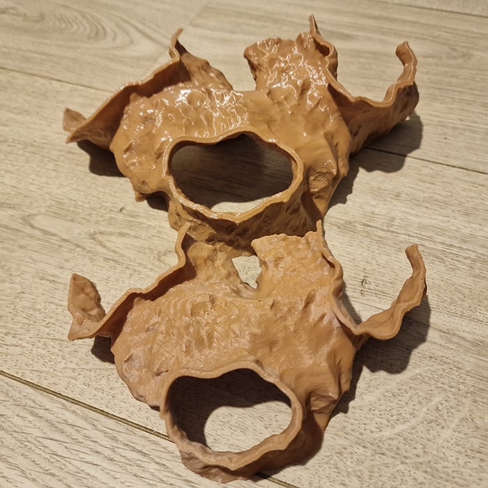 Matte PETG vs glossy petg 3d print fish tank decor - difference showcased