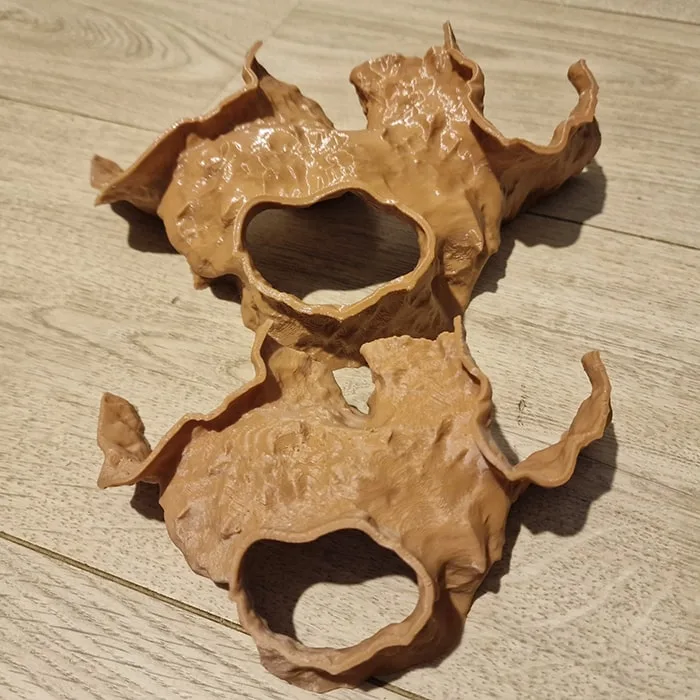 Matte PETG vs glossy petg 3d print fish tank decor - difference showcased