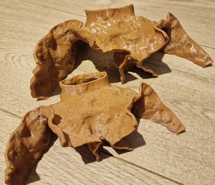 Matte PETG vs glossy petg 3d print fish tank decor - difference showcased