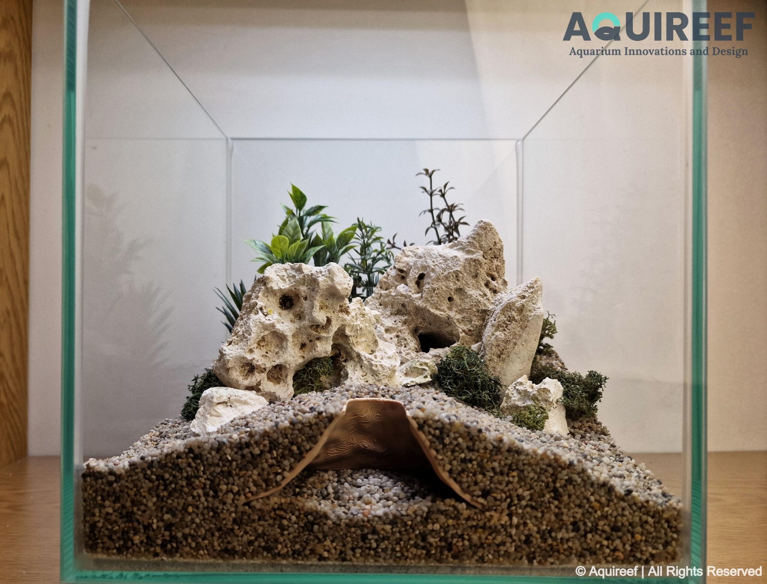 Aquarium & Terrarium Pet Hide - Aquascaping Decor and Critter Cave  | Volcano Cave 3D Printable STL File - Image 2