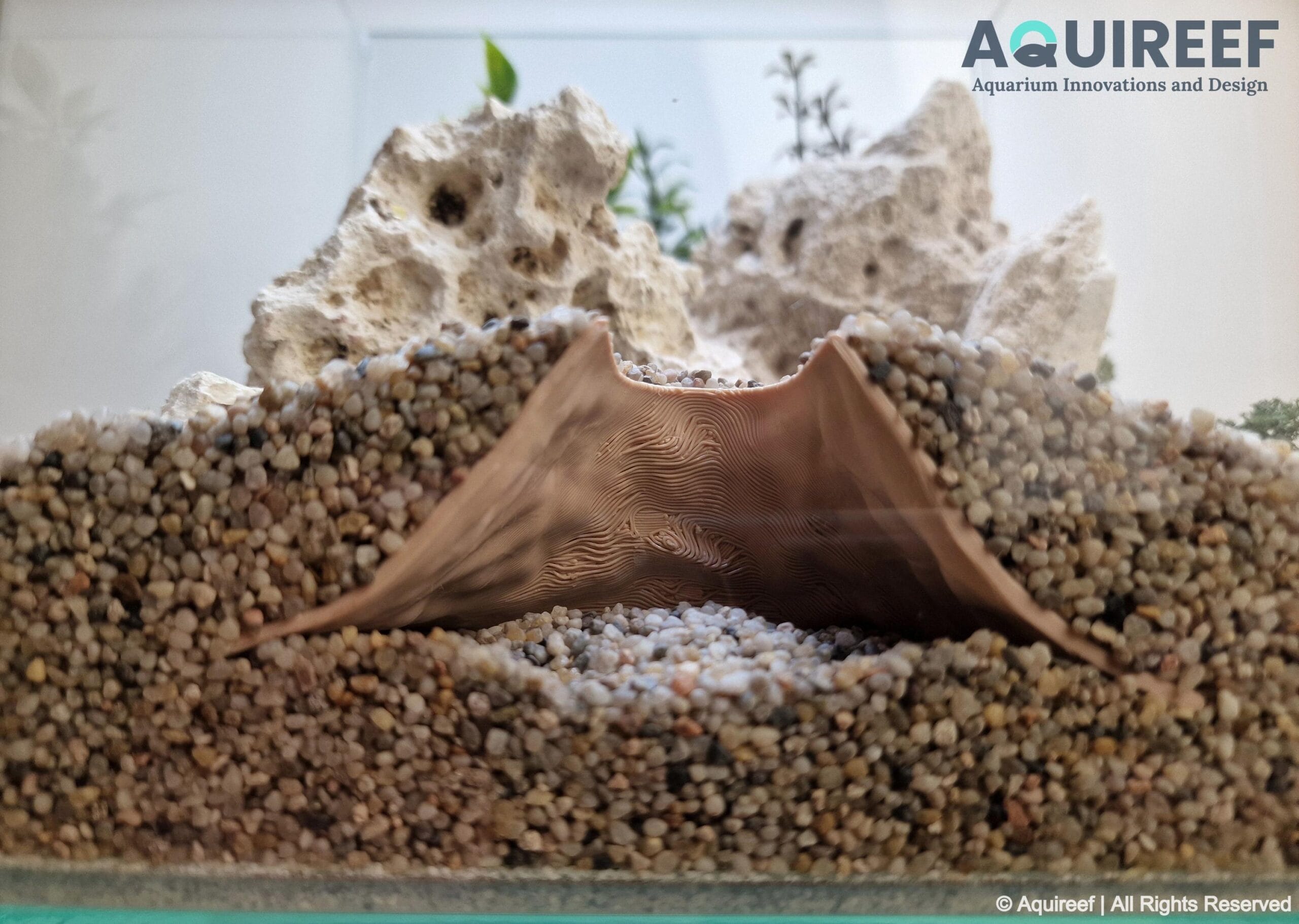 Aquarium & Terrarium Pet Hide - Aquascaping Decor and Critter Cave  | Volcano Cave 3D Printable STL File - Image 3