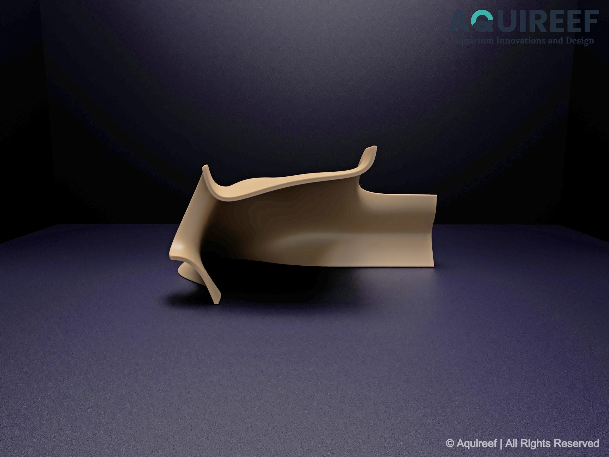 Aquarium & Terrarium Corner Hide - Fish Shelter and Reptile Cave, Fish and Reptile Tank Decor, Aquascaping Set | Tidal Hollow Cave 3D Printable STL File - Image 7