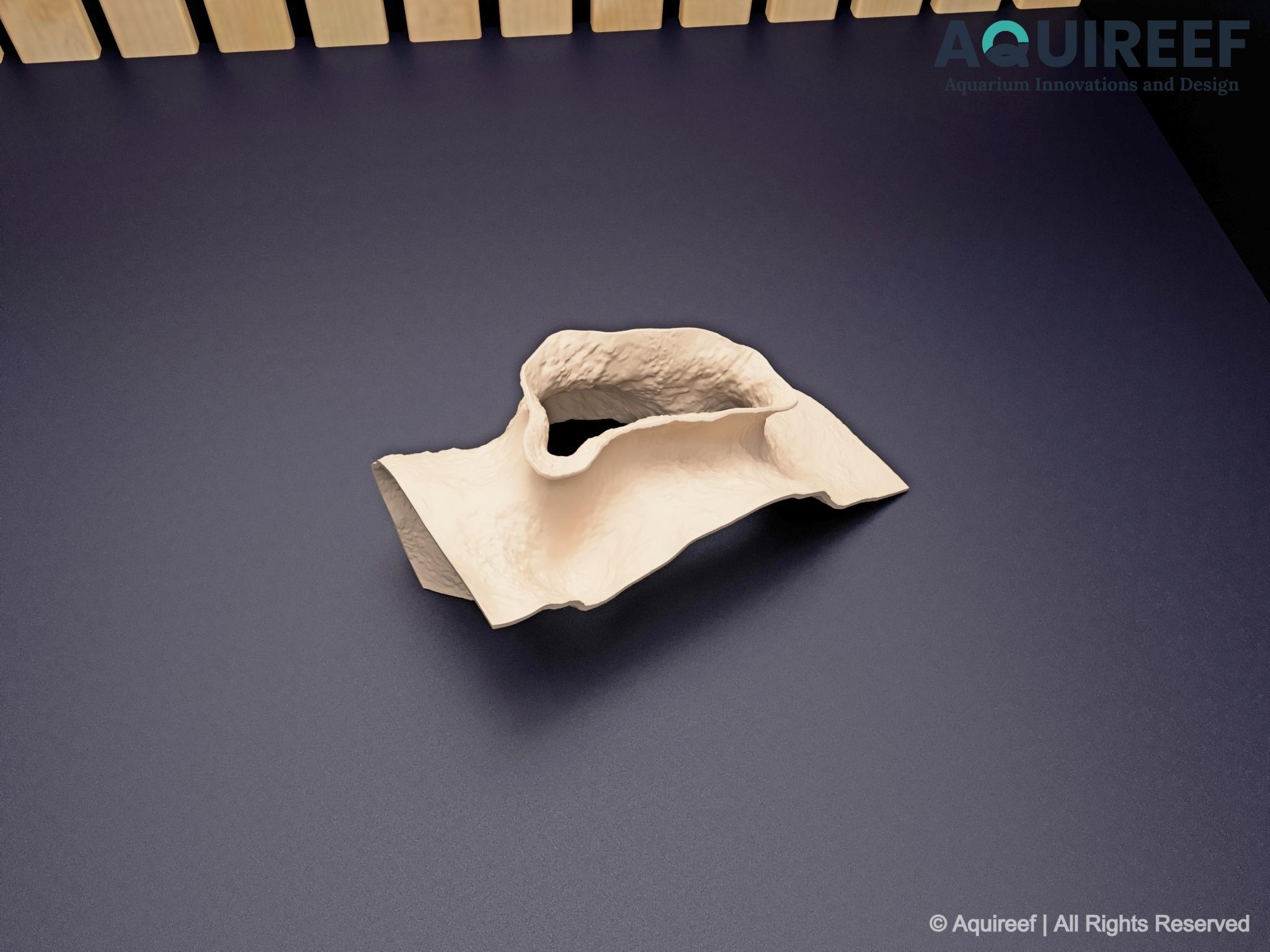 Aquarium & Terrarium Corner Cave - Critter Hide Zone, Natural Tank Corner Decor, Aquascaping Accessory | The Sea Flow Cave 3D Printable STL File - Image 9