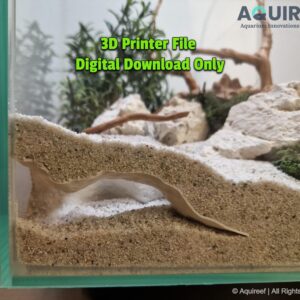 Aquarium & Terrarium Corner Cave - Critter Hide Zone, Natural Tank Corner Decor, Aquascaping Accessory | The Sea Flow Cave 3D Printable STL File