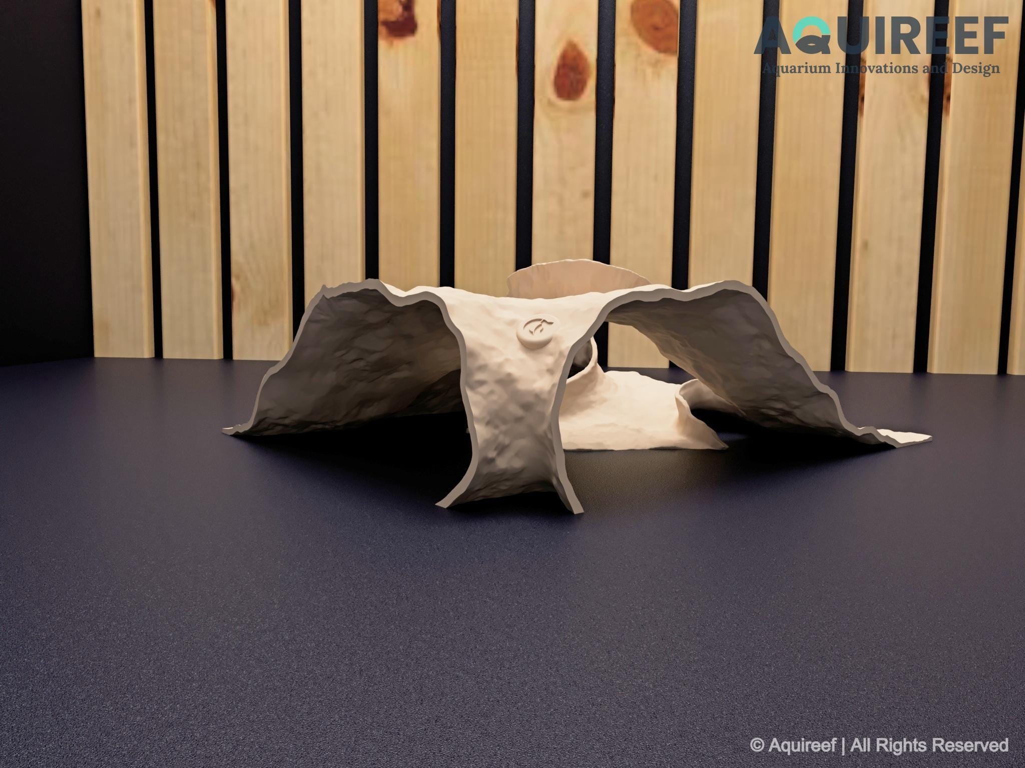 Aquarium & Terrarium Functional Corner Decor Cave - Pet Shelter and Rest Zone, Aquascaping Accessory | The Riptide Cave 3D Printable STL File - Image 8