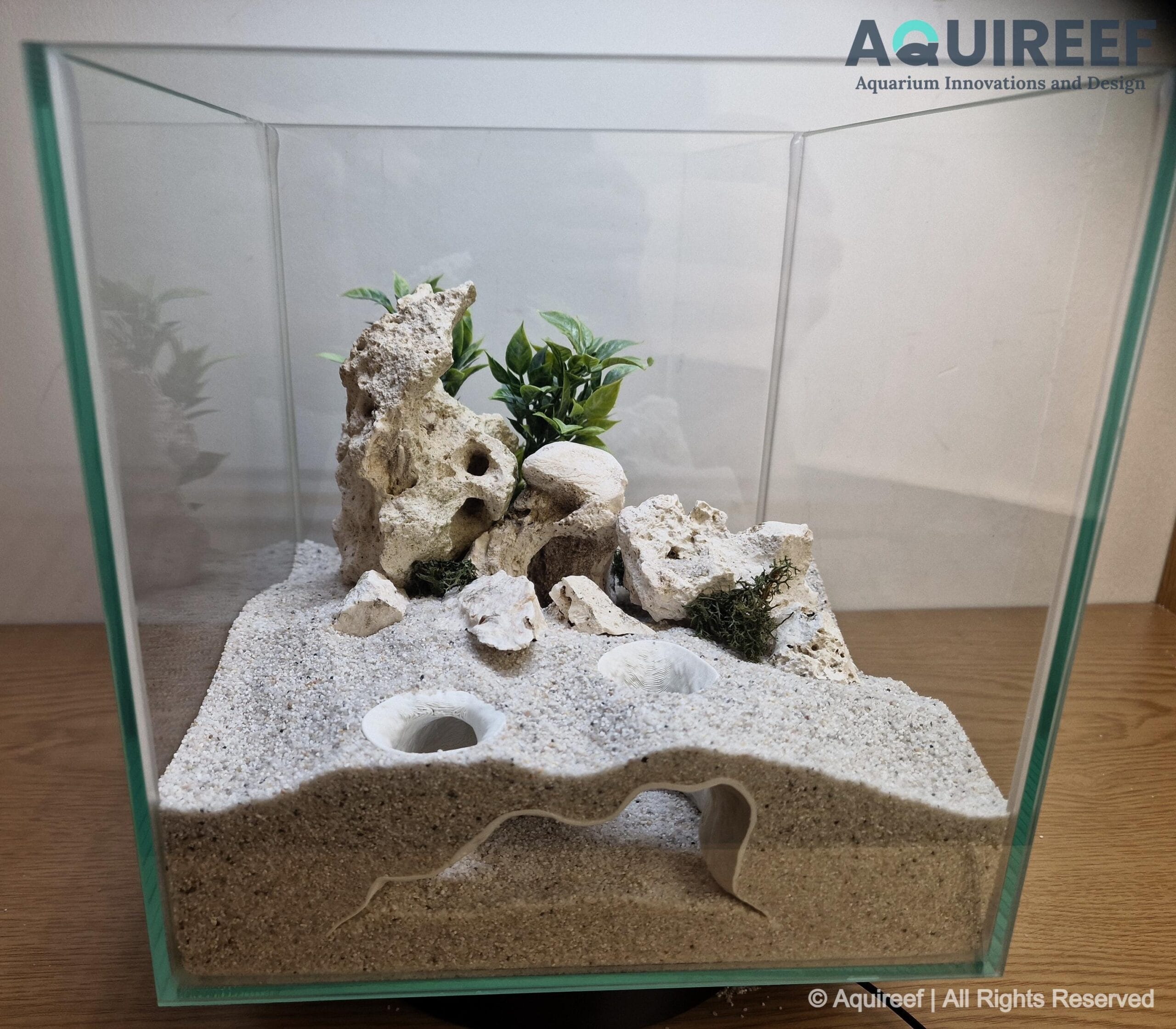 Dual Entrance Aquarium & Terrarium Underground Cave - Hide and Relax Spot for Pets | Whisperstone Cave 3D Printable STL File - Image 2
