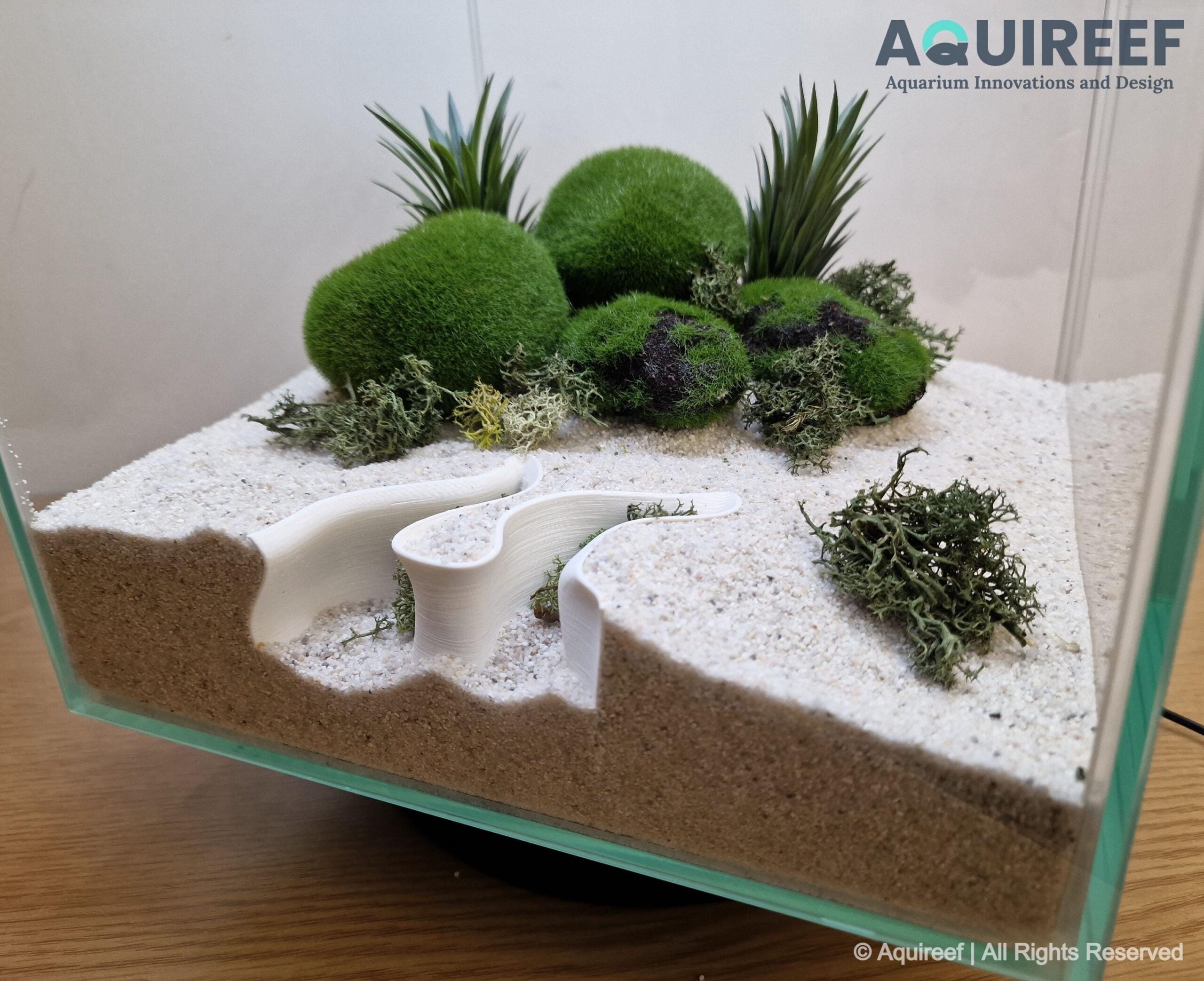 Aquarium & Terrarium Bottom Maze Shelter - Buried in Substrate Exploration and Hiding Spot for Pets | The Sunken Hollow 3D Printable STL File - Image 5