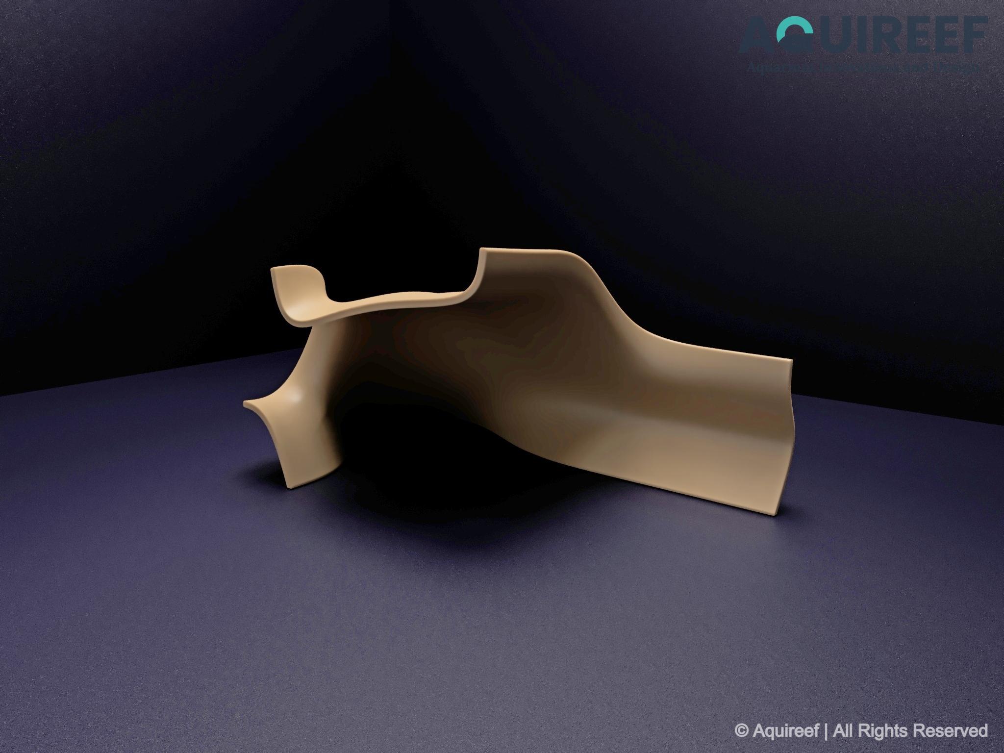 Aquarium & Terrarium Corner Hide - Fish Shelter and Reptile Cave, Fish and Reptile Tank Decor, Aquascaping Set | Tidal Hollow Cave 3D Printable STL File - Image 9