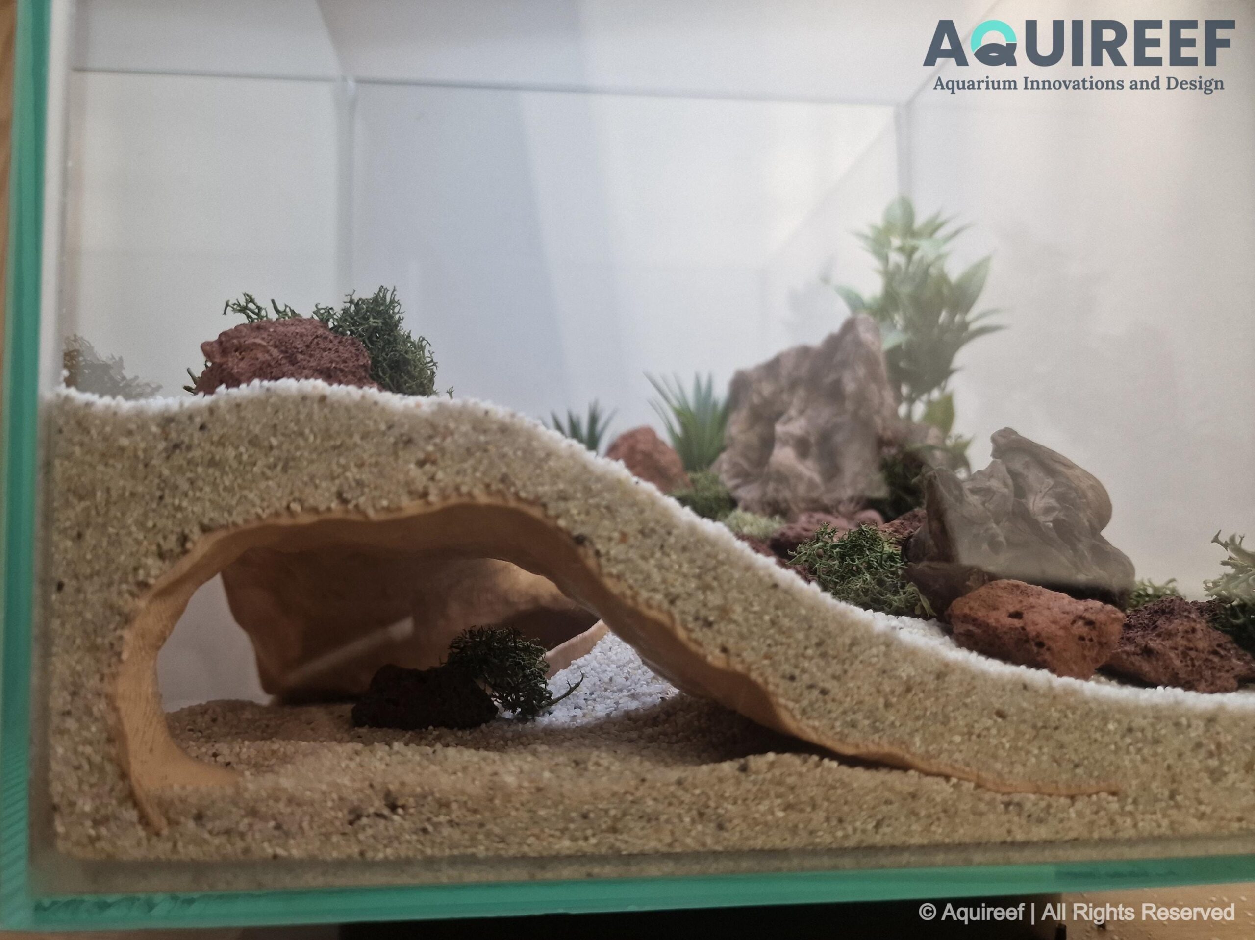 Aquarium & Terrarium Functional Corner Decor Cave - Pet Shelter and Rest Zone, Aquascaping Accessory | The Riptide Cave 3D Printable STL File - Image 2