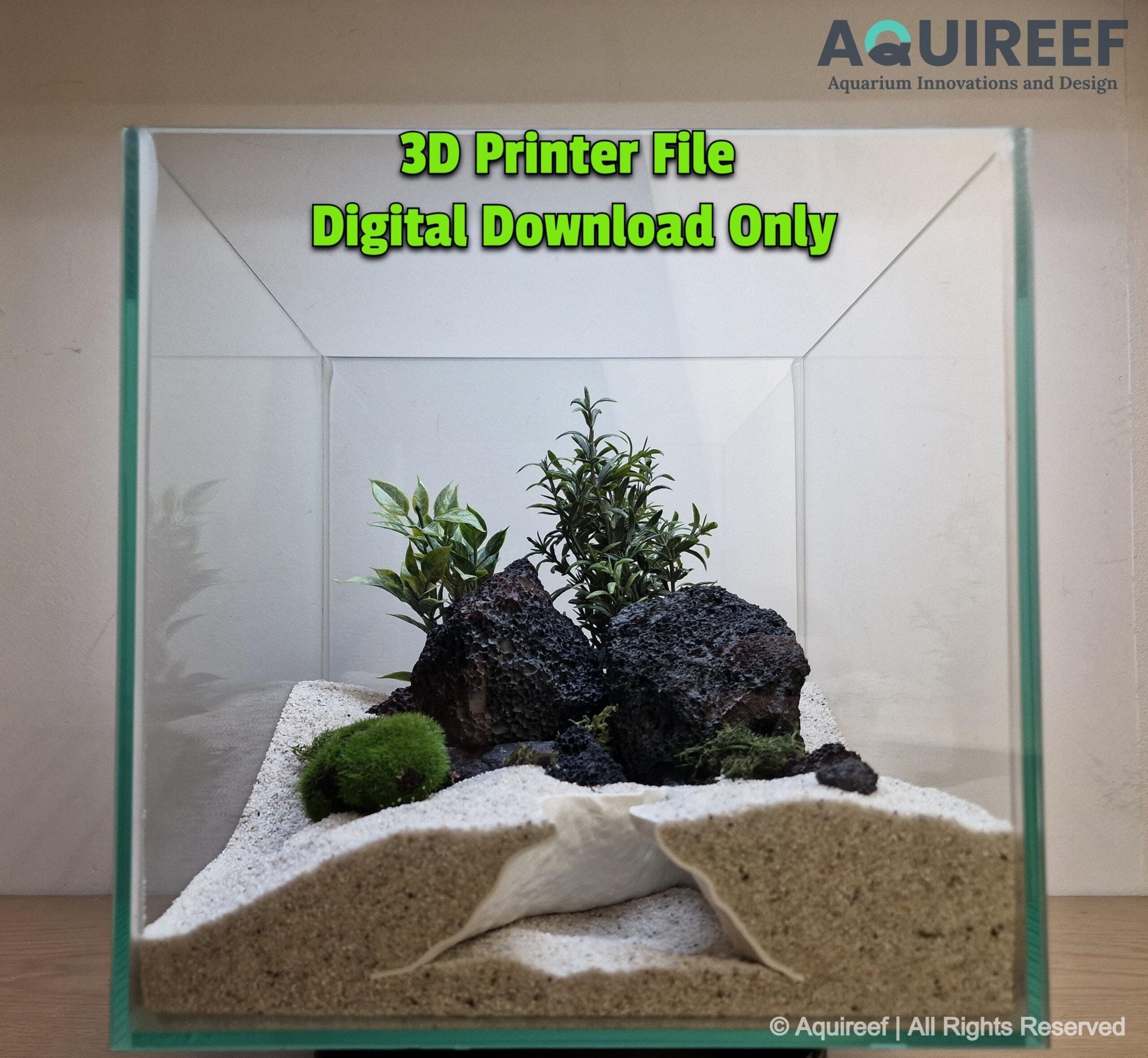 Aquarium & Terrarium Den - Cave, Pet Hide, Critter Shelter | Rootveil Cavern 3D Printable STL File