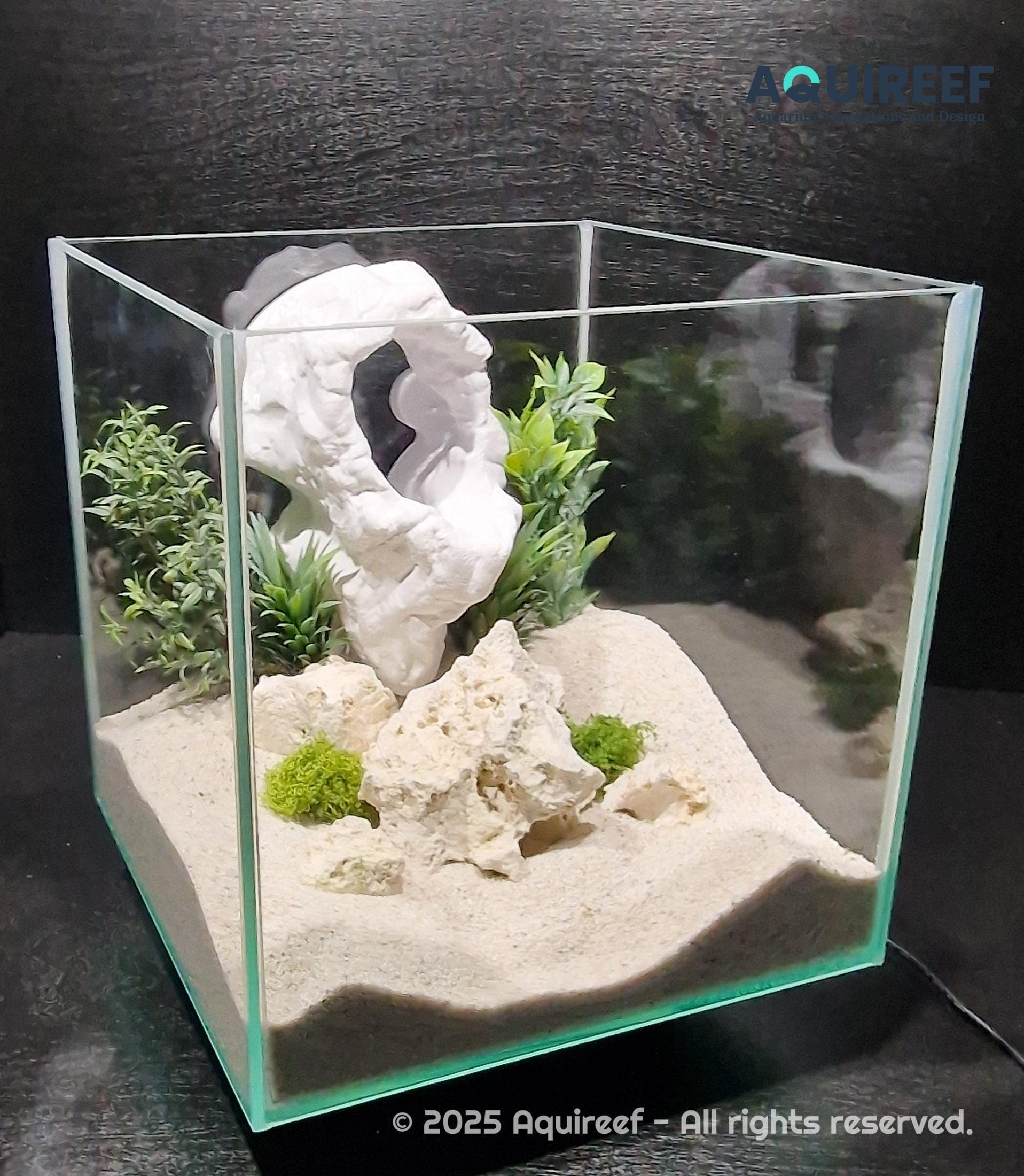 Hanging Rock Cave for Aquariums & Terrariums - 2 Sizes, a Unique Critter Hide Zone, Hanging Cave for Tanks and Aquascaping | Hanging Rock 3D Printable STL File - Image 2