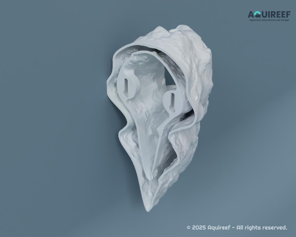 Hanging Rock Cave for Aquariums & Terrariums - 2 Sizes, a Unique Critter Hide Zone, Hanging Cave for Tanks and Aquascaping | Hanging Rock 3D Printable STL File - Image 10