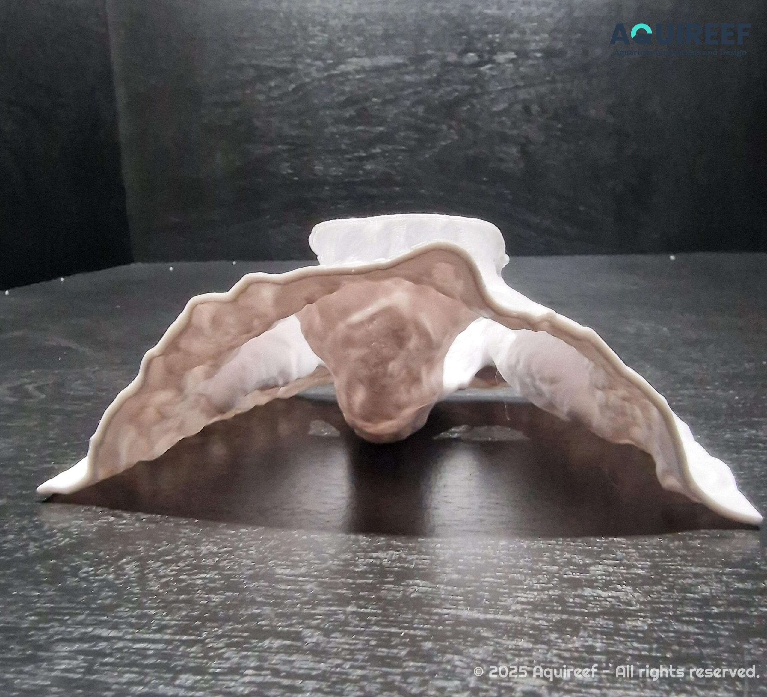 Aquarium & Terrarium Middle Size Decor Cave - Fish, Reptile, Gecko and Snake Hide with Two Observation Openings  | Mistfall Cavern 3D Printable STL File - Image 7