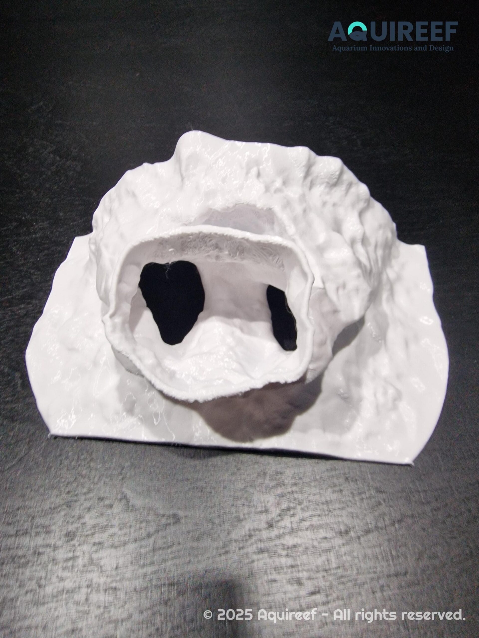 Aquarium & Terrarium Middle Size Decor Cave - Fish, Reptile, Gecko and Snake Hide with Two Observation Openings  | Mistfall Cavern 3D Printable STL File - Image 8