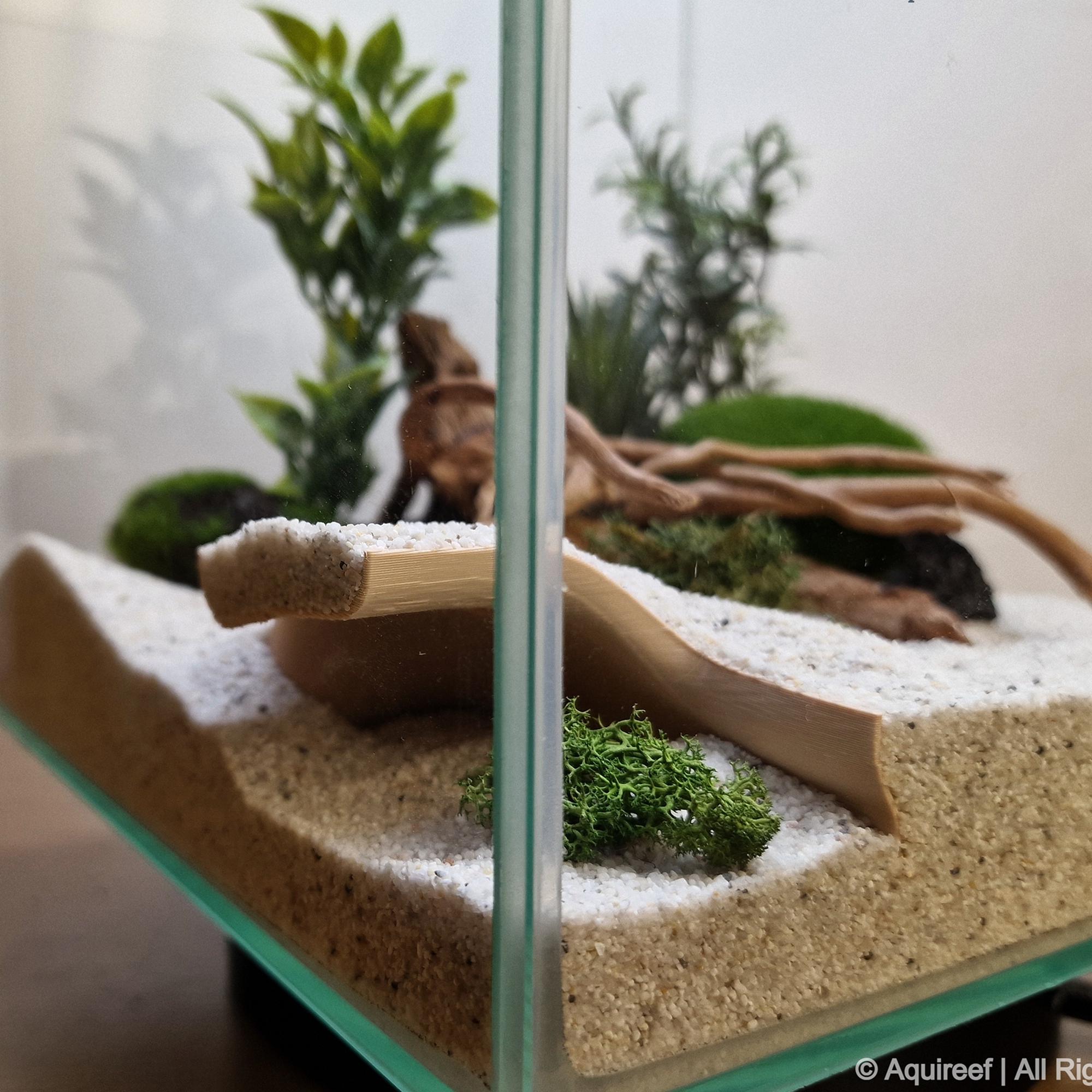 Aquarium & Terrarium Corner Hide - Fish Shelter and Reptile Cave, Fish and Reptile Tank Decor, Aquascaping Set | Tidal Hollow Cave 3D Printable STL File - Image 5