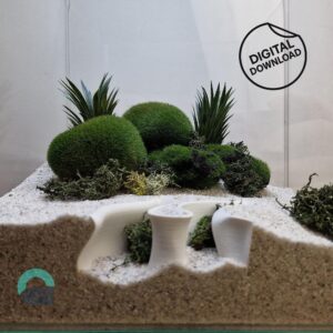 Aquarium & Terrarium Bottom Maze Shelter - Buried in Substrate Exploration and Hiding Spot for Pets | The Sunken Hollow 3D Printable STL File
