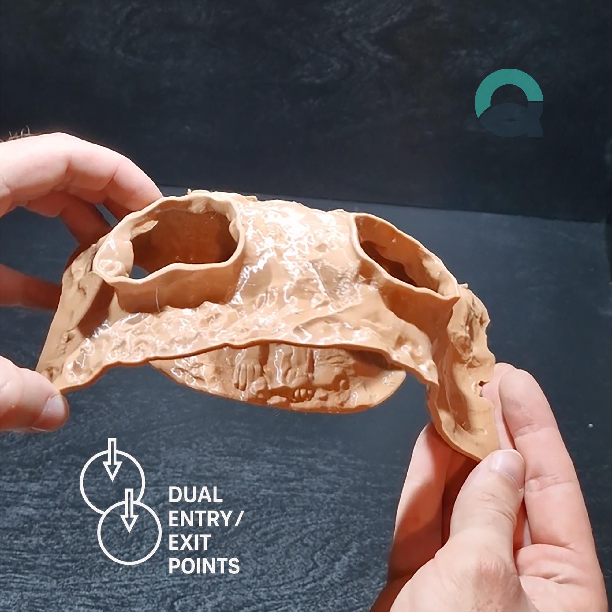 Underground Reptile and Fish Cave - Egypt Theme, Aquarium & Terrarium Decor, Grotto for Pet Hide and Observation | The Secrets of Pharaoh 3D Printable STL File - Image 9