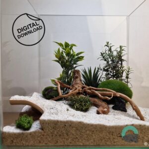 Aquarium & Terrarium Corner Hide - Fish Shelter and Reptile Cave, Fish and Reptile Tank Decor, Aquascaping Set | Tidal Hollow Cave 3D Printable STL File