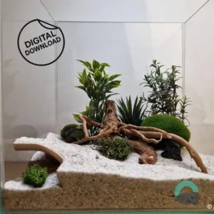 Aquarium & Terrarium Corner Hide - Fish Shelter and Reptile Cave, Fish and Reptile Tank Decor, Aquascaping Set | Tidal Hollow Cave 3D Printable STL File