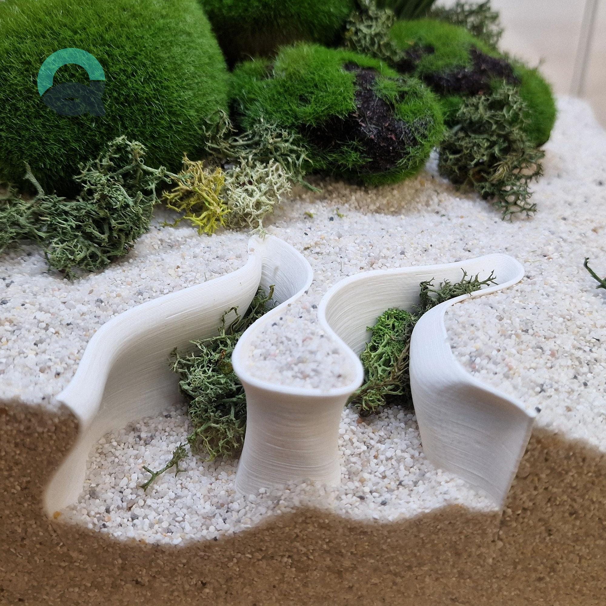 Aquarium & Terrarium Bottom Maze Shelter - Buried in Substrate Exploration and Hiding Spot for Pets | The Sunken Hollow 3D Printable STL File - Image 2
