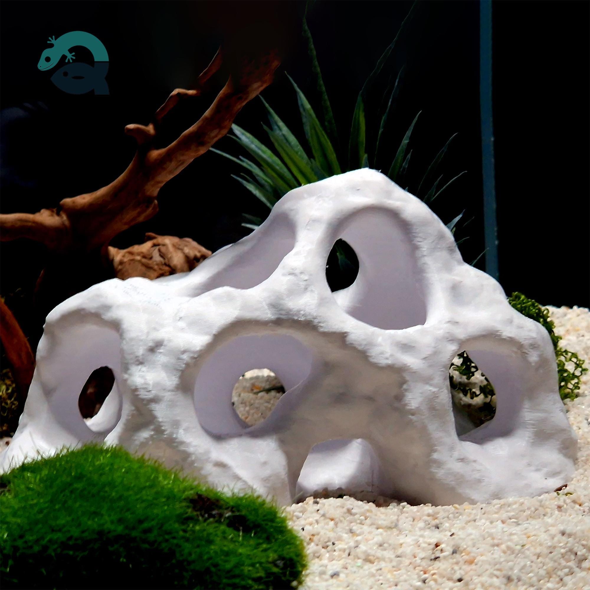 Aquarium & Terrarium Critter Cave, Above Ground Pet Hide, Aquscaping Accessory | The Shellspire Cavern 3D Printable STL File - Image 4